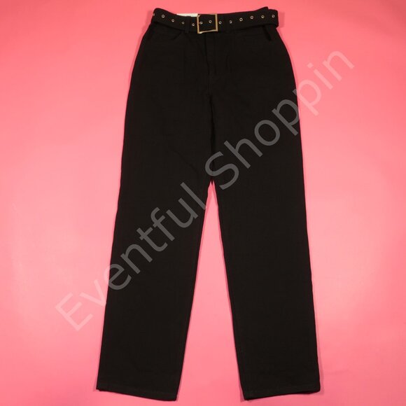 WeWoreWhat Cut Out Straight Jeans Womens 27 Black Revolve New - Picture 2 of 7